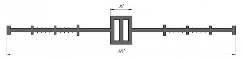 ГидроКонтур ЦД-320К40 (ПВХ-П) Центральная деформационная шпонка